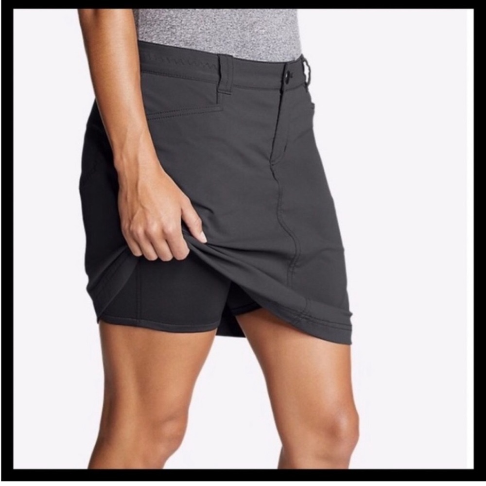 Eddie Bauer Adventurer 2.0 Active Outdoors Skort Gray 8